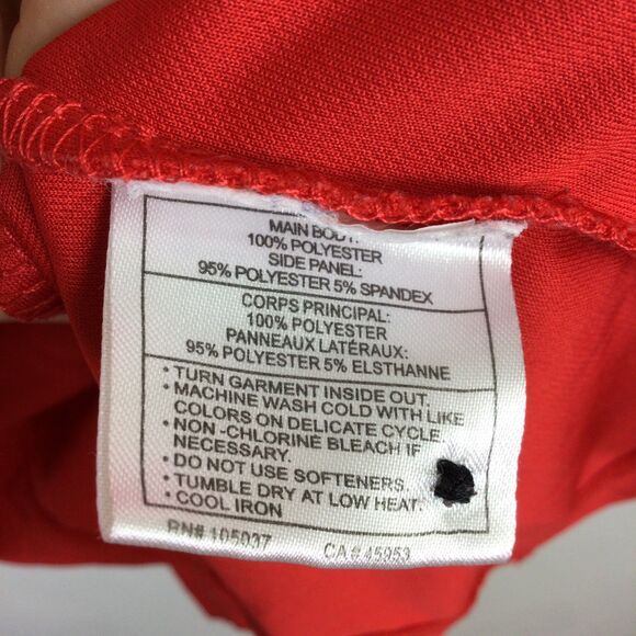 Ariat Mens Tek Heat Series Golf Polo Shirt Short Sleeves Stretch Red Size Large - Picture 15 of 15